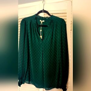 Max Studios emerald green blouse